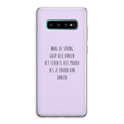 Sprong: Samsung Galaxy S10 Plus Transparant Hoesje