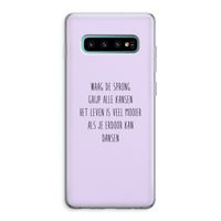 Sprong: Samsung Galaxy S10 Plus Transparant Hoesje