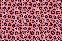 Vinyl vloerkleed met dierenprint Roze luipaard