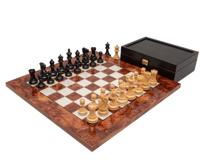 De Highgrove Briarwood en Zwarte Luxe Schaakset