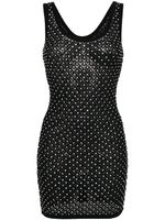 David Koma Mini-jurk verfraaid met kristallen - Zwart - thumbnail