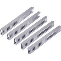 Sygonix SY-6801166 Kabelgoot (l x b x h) 2000 x 25 x 60 mm 5 stuk(s) Grijs