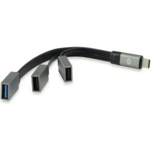 Conceptronic HUBBIES 01G hub & concentrator USB 3.1 (3.1 Gen 2) Type-C 5000 Mbit/s Grijs