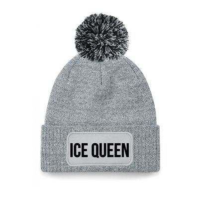 Ice queen muts met pompon unisex one size - Grijs Ice queen muts met pompon unisex one size - Grijs
