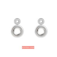 Day&Eve Oorbellen 2 Rounds Dangle | Zilver Day&Eve Oorbellen 2 Rounds Dangle | Zilver