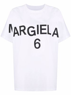 MM6 Maison Margiela t-shirt à logo imprimé - Blanc