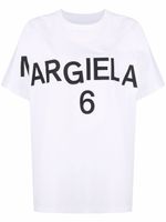 MM6 Maison Margiela t-shirt à logo imprimé - Blanc