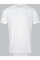 TRIGEMA Slim Fit T-Shirt ronde hals wit, Effen - thumbnail