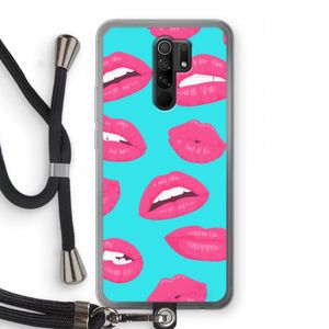 Bite my lip: Xiaomi Redmi 9 Transparant Hoesje met koord