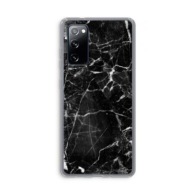 Zwart Marmer 2: Samsung Galaxy S20 FE / S20 FE 5G Transparant Hoesje