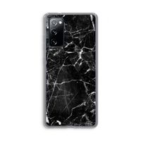 Zwart Marmer 2: Samsung Galaxy S20 FE / S20 FE 5G Transparant Hoesje