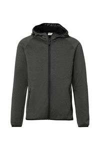 Hakro 863 Hooded tec jacket Indiana - Mottled Anthracite - XL