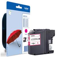 Brother inktcartridge, 1200 pagina&apos;s, OEM LC-225XLM, magenta, op blister