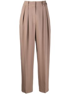 The Mannei pantalon Nausa à taille haute - Marron