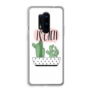 I love cacti: OnePlus 8 Pro Transparant Hoesje