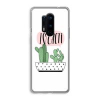 I love cacti: OnePlus 8 Pro Transparant Hoesje