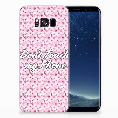 Samsung Galaxy S8 Plus Silicone-hoesje Flowers Pink DTMP Samsung Galaxy S8 Plus Silicone-hoesje Flowers Pink DTMP