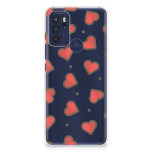 Motorola Moto G60s TPU bumper Hearts