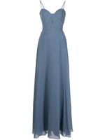 Marchesa Notte Bridesmaids robe longue à fines bretelles - Bleu - thumbnail