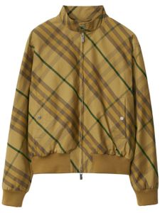 Burberry veste bomber à carreaux - Jaune