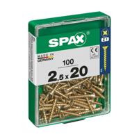 Schroefdoos SPAX Houten schroef Platte kop (2,5 x 20 mm)
