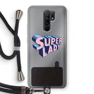 Superlady: Xiaomi Redmi 9 Transparant Hoesje met koord