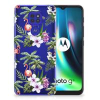 Motorola Moto G9 Play | E7 Plus | TPU Hoesje | Flamingo Palms