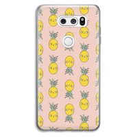 Ananas: LG V30 Transparant Hoesje