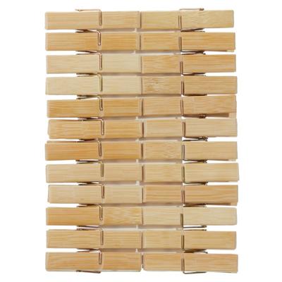 Cepewa Houten wasknijpers - 24x stuks - 7 cm - knijpers - was ophangen