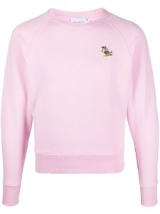 Maison Kitsuné sweat à patch logo - Rose