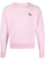 Maison Kitsuné sweat à patch logo - Rose