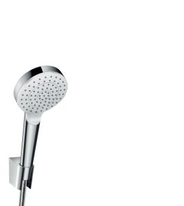 Hansgrohe Crometta 1jet porter doucheset ecosmart met slang 125cm wit chroom 26568400