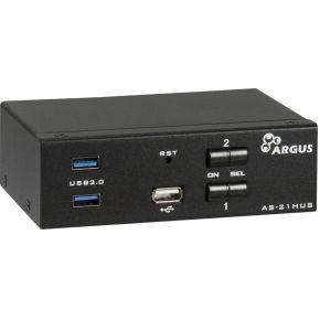 Inter-Tech IPC KVM Switch AS-21HUS KVM-switch