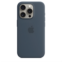 Apple Silicone MagSafe Case iPhone 15 Pro Storm Blue
