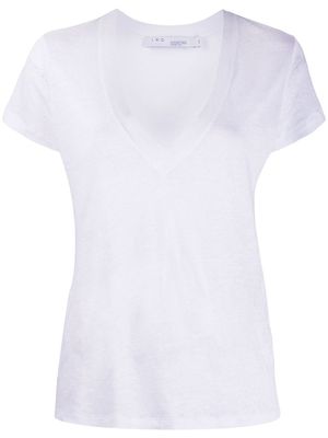 IRO t-shirt à col v - Blanc