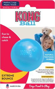 KONG hond Puppy ball met gat medium/large (diameter 7,5 cm) - Kong