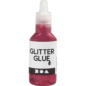 Creativ Company Glitterlijm Donkerroze, 25ml