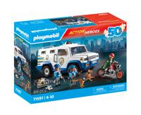 PLAYMOBIL Action Heroes - Geldtransporteur constructiespeelgoed 71597