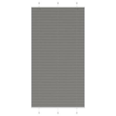 Pliss rolgordijn 105x200 cm stofbreedte 104,4 cm antraciet