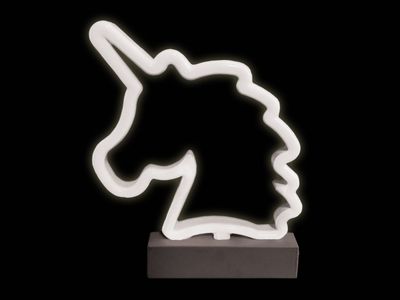 I Total decoratielamp Unicorn meisjes 22,6 x 18,6 cm PVC wit I Total decoratielamp Unicorn meisjes 22,6 x 18,6 cm PVC wit