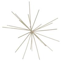 Housevitamin ornament firework metaal beige 25 cm | 12 stuks