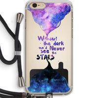 Stars quote: iPhone 6 PLUS / 6S PLUS Transparant Hoesje met koord