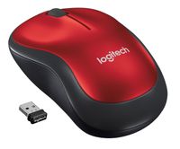 Logitech M185 Rood Draadloze Muis - thumbnail