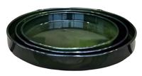 Schotel Cylinder Vibrant Groen L 33x4cm - Buitengewoon de boet