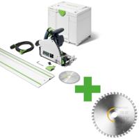 Festool TS 60 KEBQ-Plus-FS Invalzaag in Systainer met FS 1400/2 Geleiderail - 577417