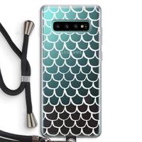 Dakpannetjes: Samsung Galaxy S10 Plus Transparant Hoesje met koord