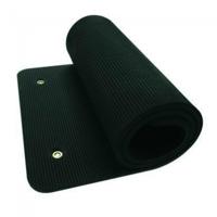 Fitnessmattenset professioneel l zwart l 10 stuks l 180 x 60 x 1,6 cm