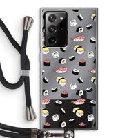 Sushi time: Samsung Galaxy Note 20 Ultra / Note 20 Ultra 5G Transparant Hoesje met koord