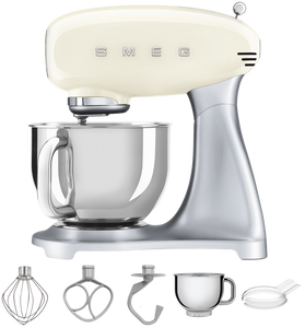 Smeg SMF02CREU mixer Staande mixer Crème, Zilver 800 W