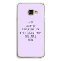 GSM: Samsung Galaxy A3 (2016) Transparant Hoesje